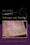Studies In Paul'S Technique And Theology
