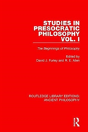 Studies In Presocratic Philosophy Volume 1 - Preview