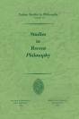 Studies In Recent Philosophy - Preview