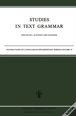 Capa do artigo Studies In Text Grammar