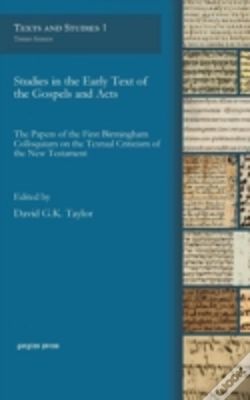 Capa do artigo Studies In The Early Text Of The Gospels And Acts