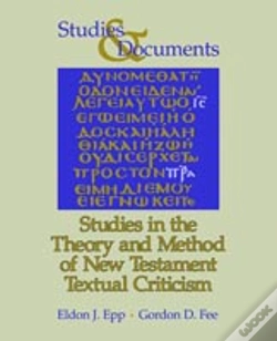 Capa do artigo Studies In The Theory And Method Of New Testament Textual Criticism