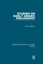 Studies On Early Arabic Philosophy - Preview