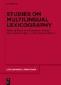 Studies On Multilingual Lexicography - Preview