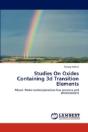 Studies On Oxides Containing 3d Transition Elements - Preview