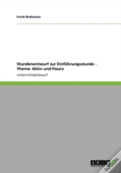 Capa do artigo Stundenentwurf Zur Einfuhrungsstunde - Thema
