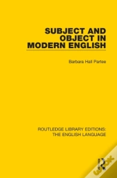 Subject And Object In Modern English