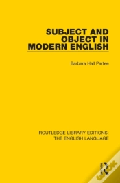 Capa do artigo Subject And Object In Modern English