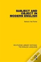 Subject And Object In Modern English