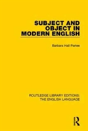 Subject And Object In Modern English - Preview
