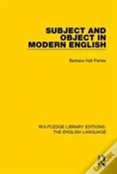 Subject And Object In Modern English