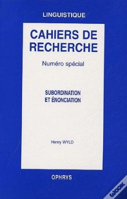 Capa do artigo Subordination Et Enonciation