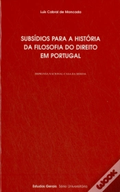 Capa do artigo Subsídios para a História da Filosofia do Direito em Portugal