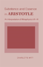 Substance And Essence In Aristotle - Preview