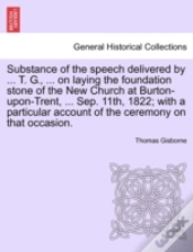 Capa do artigo Substance Of The Speech Delivered By ...