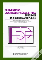 Subventions, Avantages Fiscaux Et Prix ; 33e Congrès Varna 1977