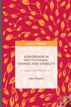 Capa do artigo Subversion In Institutional Change And Stability