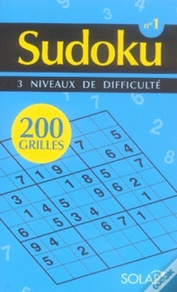 Capa do artigo Sudoku ; 200 Grilles ; 3 Niveaux De Difficultes