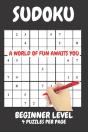 Sudoku Easy Beginner Level 4 Puzzles Per Page - Preview