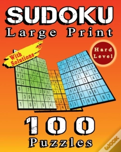 Capa do artigo Sudoku Large Print, 100 Puzzles With Solutions, Hard Level
