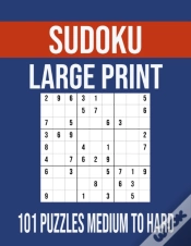 Capa do artigo Sudoku Large Print 101 Puzzles Medium To Hard