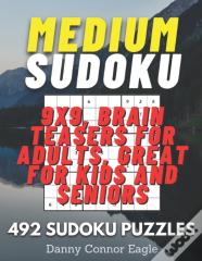 Sudoku Medium 9x9, Brain Teasers For Adults, Great For Kids And Seniors