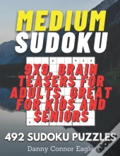 Sudoku Medium 9x9, Brain Teasers For Adults, Great For Kids And Seniors
