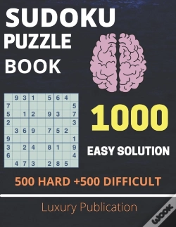 Capa do artigo Sudoku Puzzle Book 1000  Easy Solution  500 Hard +500 Difficult Luxury Publication