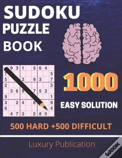 Capa do artigo Sudoku Puzzle Book 1000  Easy Solution 500 Hard +500 Difficult  Luxury Publication