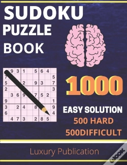 Capa do artigo Sudoku Puzzle Book 1000  Easy Solution 500 Hard +500 Difficult  Luxury Publication