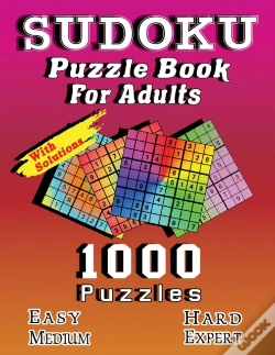 Capa do artigo Sudoku Puzzle Book For Adults, 1000 Puzzles With Solutions, Easy Medium Hard Expert