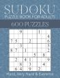Sudoku Puzzle Book For Adults - 600 Puzzles - Hard, Very Hard & Extreme - Preview