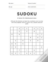 Sudoku Puzzles  A Game For Mathematicians