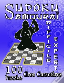 Capa do artigo Sudoku Samourai, 100 Puzzles, Gros Caracteres, Difficile, Expert