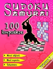 Sudoku Samurai Nivel Dificil / Nivel Experto / 100 Rompecabezas / Soluciones  / Volumen 1