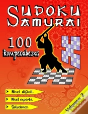 Capa do artigo Sudoku Samurai Nivel Dificil Y Nivel Experto, 100 Rompecabezas Con Soluciones, Volumen 3