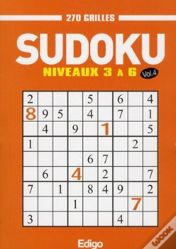 Capa do artigo Sudoku T.4 ; 270 Grilles Niveaux 3 À 6