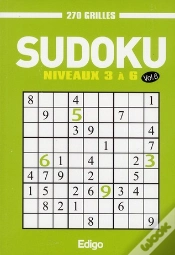 Capa do artigo Sudoku T.6 ; Niveaux 3 À 6 ; 270 Grilles