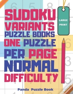 Capa do artigo Sudoku Variants Puzzle Books One Puzzle Per Page Normal Difficulty Large Print