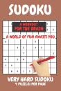 Sudoku Very Hard Expert Level Compact Book Fits In Your Bag 4 Puzzles Per Page - Preview