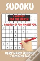 Sudoku Very Hard Expert Level Compact Book Fits In Your Bag 4 Puzzles Per Page