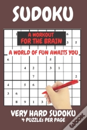 Sudoku Very Hard Expert Level Compact Book Fits In Your Bag 4 Puzzles Per Page