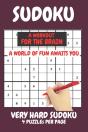 Sudoku Very Hard Expert Level Compact Book Fits In Your Bag 4 Puzzles Per Page - Preview