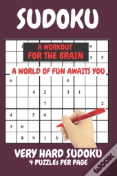 Sudoku Very Hard Expert Level Compact Book Fits In Your Bag 4 Puzzles Per Page