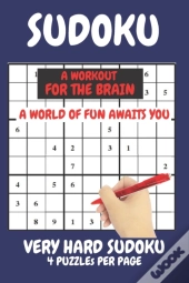 Sudoku Very Hard Expert Level Compact Book Fits In Your Bag 4 Puzzles Per Page