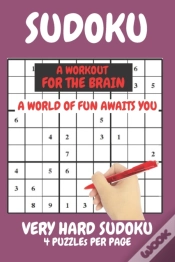 Capa do artigo Sudoku Very Hard Expert Level Compact Book Fits In Your Bag 4 Puzzles Per Page