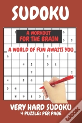 Sudoku Very Hard Expert Level Compact Book Fits In Your Bag 4 Puzzles Per Page