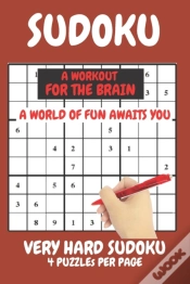 Capa do artigo Sudoku Very Hard Expert Level Compact Book Fits In Your Bag 4 Puzzles Per Page