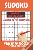 Sudoku Very Hard Expert Level Compact Book Fits In Your Bag 4 Puzzles Per Page