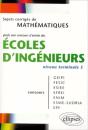 Sujets Corriges De Mathematiques Ecoles D'Ingenieurs Niveau Terminale S Geipi Fesic Esiee Efrei Enim - Preview